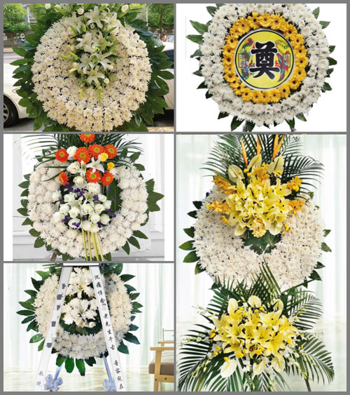 山东济宁兖州区漕河镇前谢村花圈速递